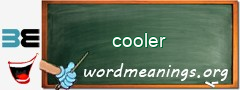 WordMeaning blackboard for cooler